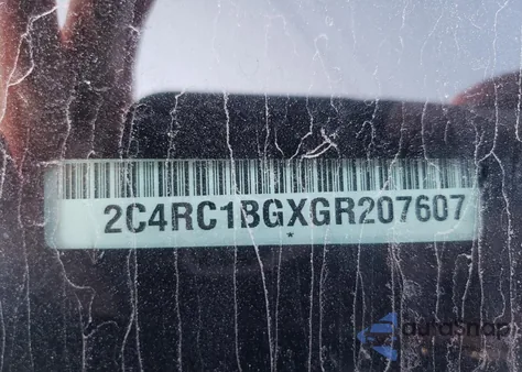 2016 Chrysler Town & Country Touring from USA, damaged, VIN 2C4RC1BGXGR207607